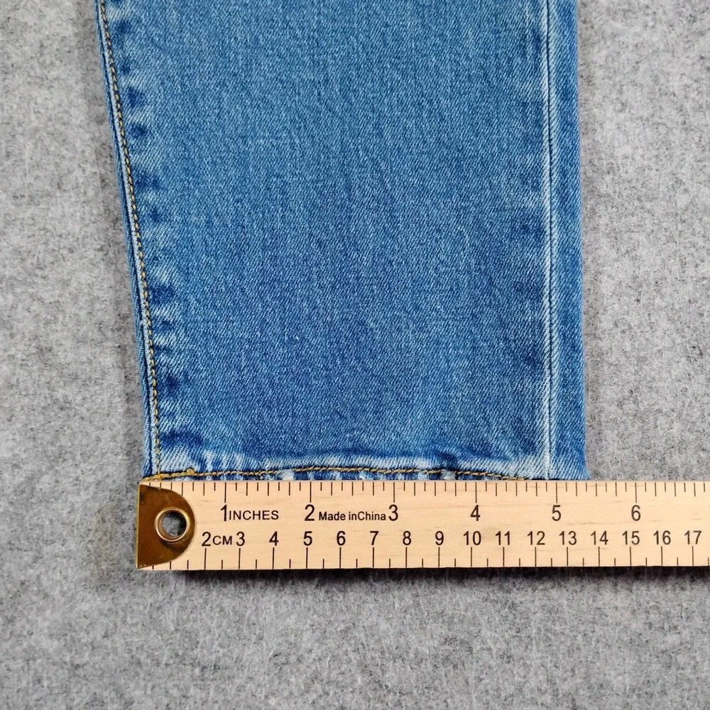 R13 Mens Slim Fit Light Wash Distressed Blue Jeans Made in Italy  32x27 - Picture 13 of 16